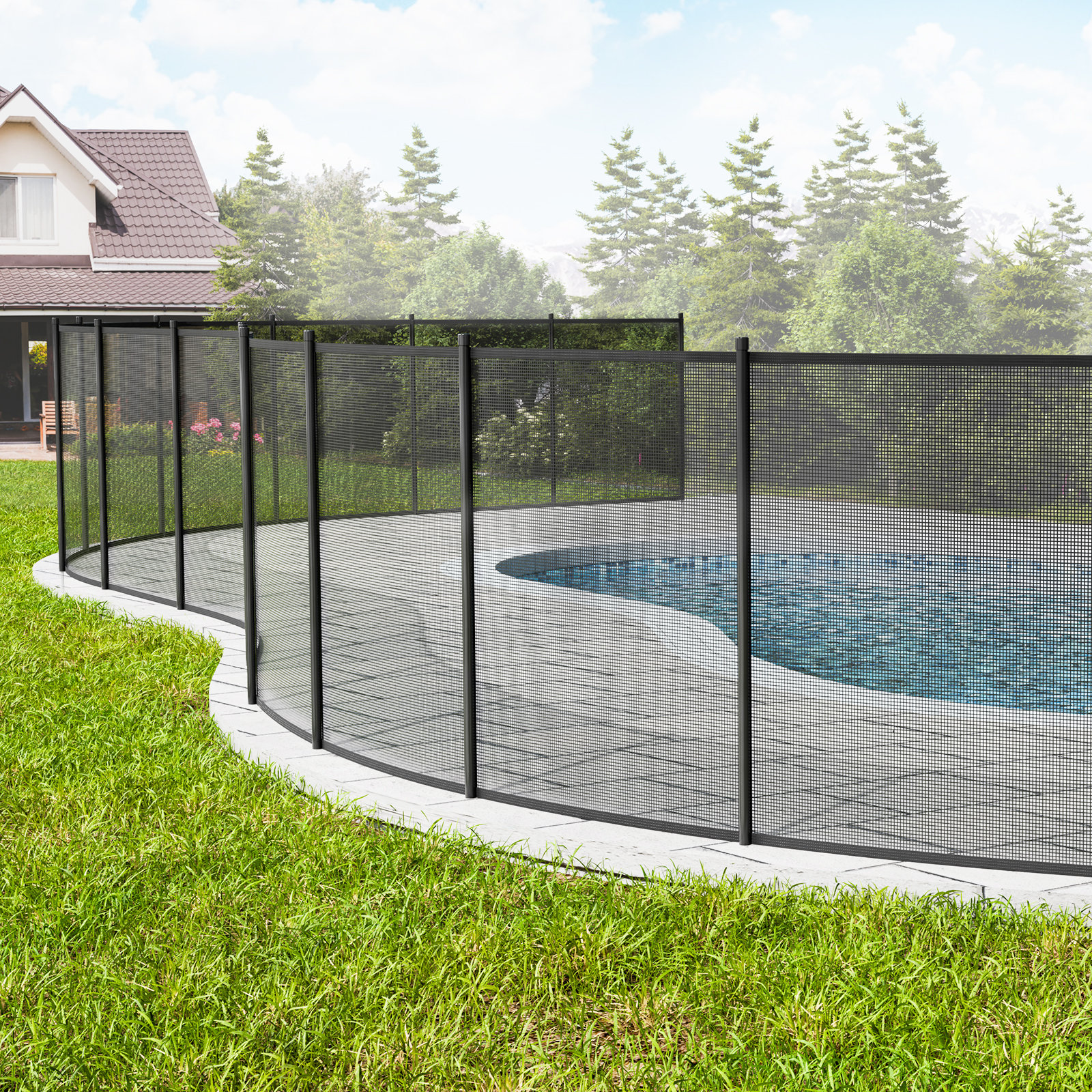 Mesh pool fence discount